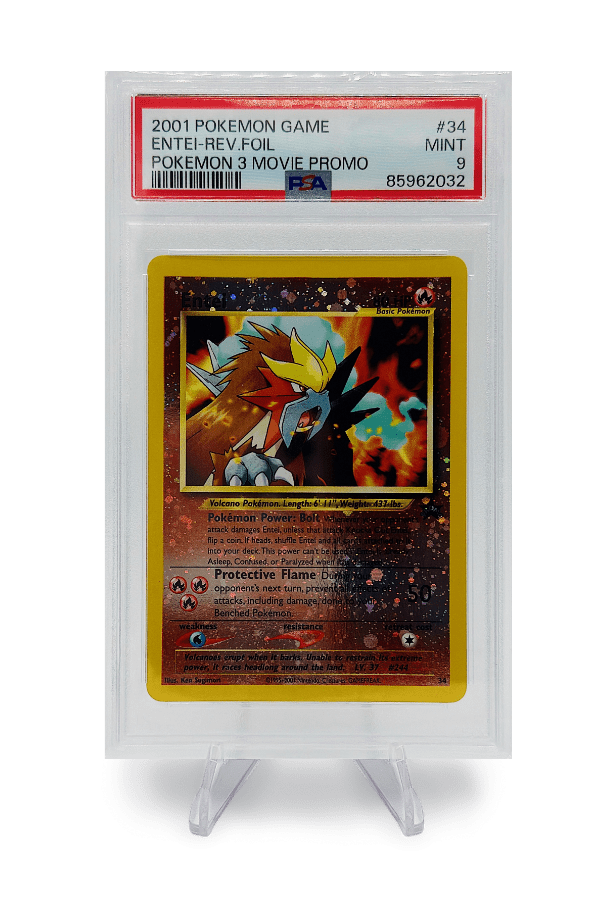 BuyGradedCards ENTEI REVERSE FOIL 34 PSA MINT 9 - Pokemon 3 Movie Promo 2001