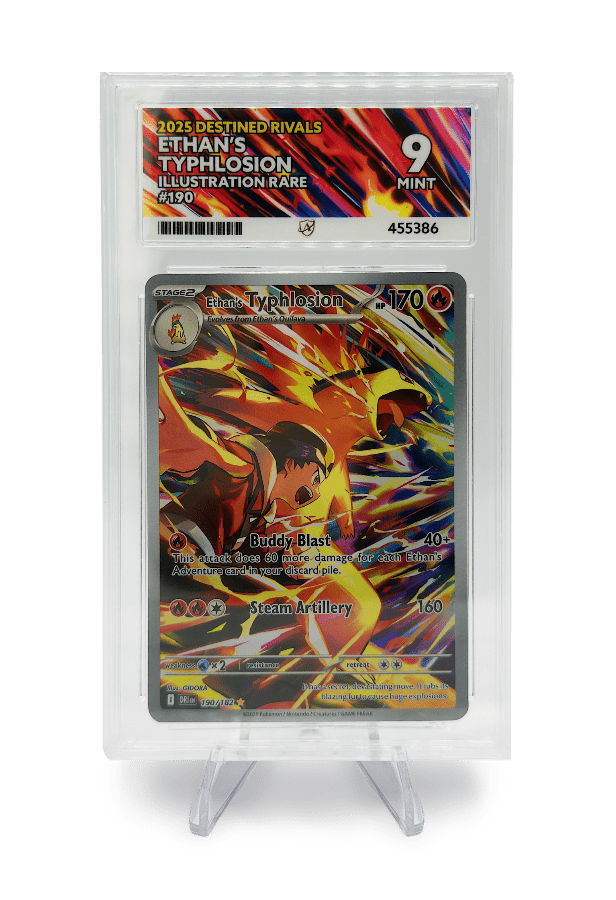 ETHAN'S TYPHLOSION IR 190/182 ACE MINT 9 - Destined Rivals 2025 BuyGradedCards ETHAN'S TYPHLOSION IR 190/182 ACE MINT 9 - Destined Rivals 2025 BuyGradedCards