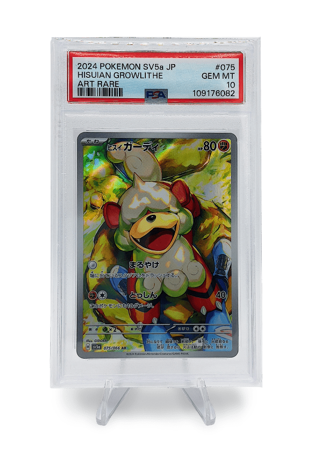BuyGradedCards HISUIAN GROWLITHE AR 075/066 PSA GEM MINT 10 - Crimson Haze 2024