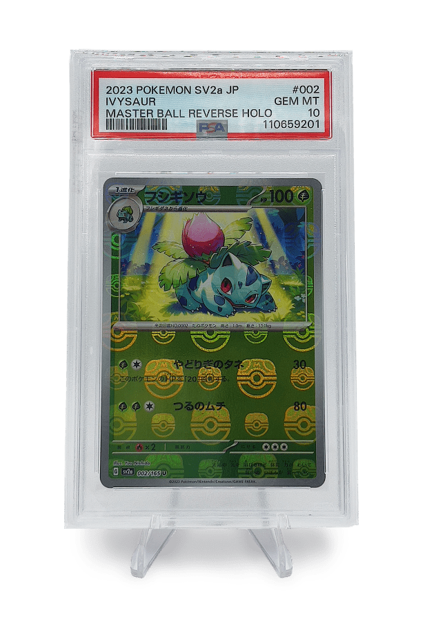 BuyGradedCards IVYSAUR MASTERBALL REVERSE HOLO 002/165 PSA GEM MINT 10 - Pokemon Japanese 151 2023