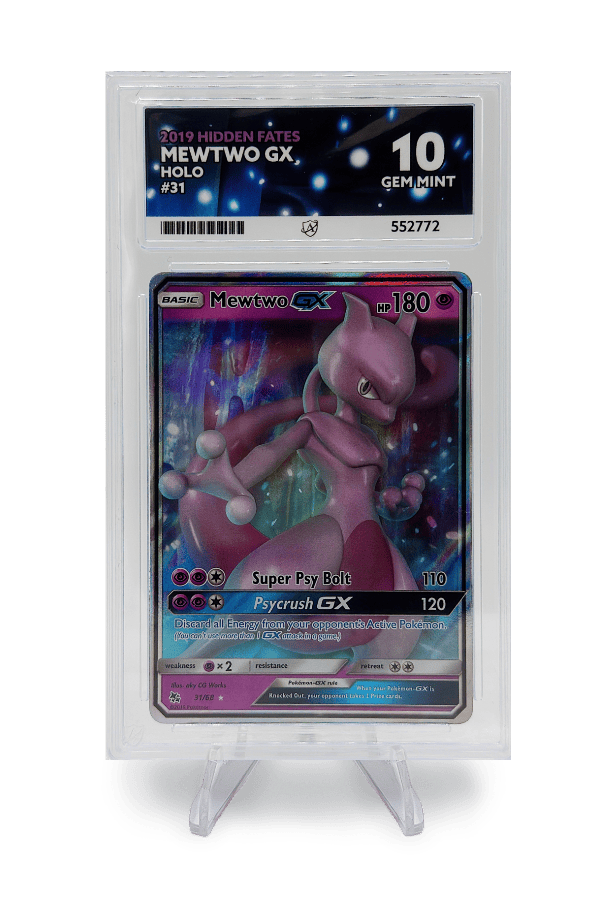 mewtwo pokemon gx card MEWTWO GX 31/68 ACE GEM MINT 10