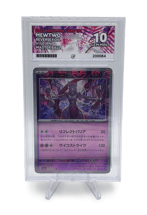 MEWTWO MASTERBALL REVERSE FOIL 150/165 ACE GEM MINT 10 - Pokemon Card BuyGradedCards MEWTWO MASTERBALL REVERSE FOIL 150/165 ACE GEM MINT 10 - Pokemon Card BuyGradedCards