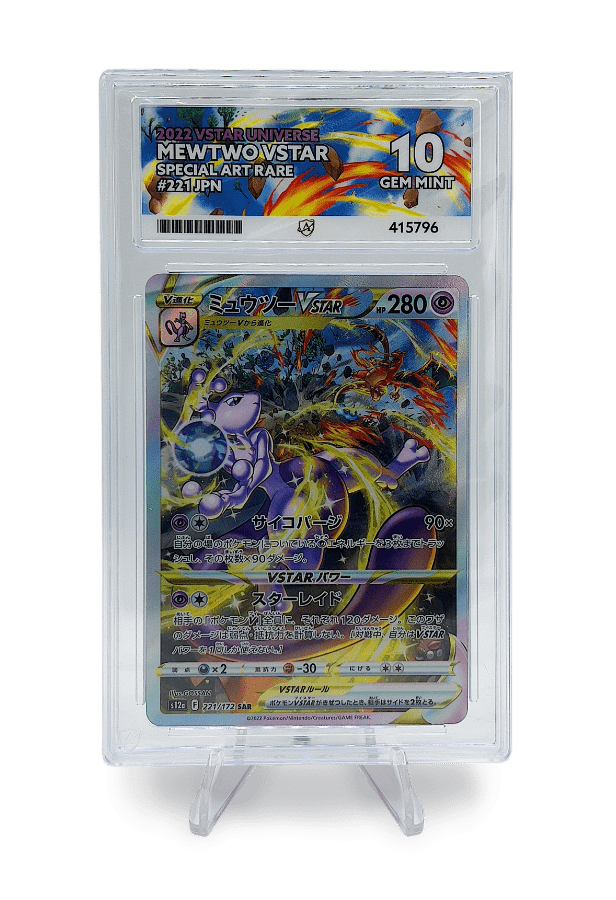 BuyGradedCards MEWTWO VSTAR SAR 221/172 ACE GEM MINT 10 - VSTAR Universe 2022