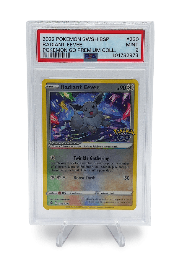eevee pokemon card value 2022 TG11 - Holofoil SWSH09 Brilliant Stars Trainer Gallery Colorless Rarity RADIANT EEVEE SWSH230 HOLO PSA