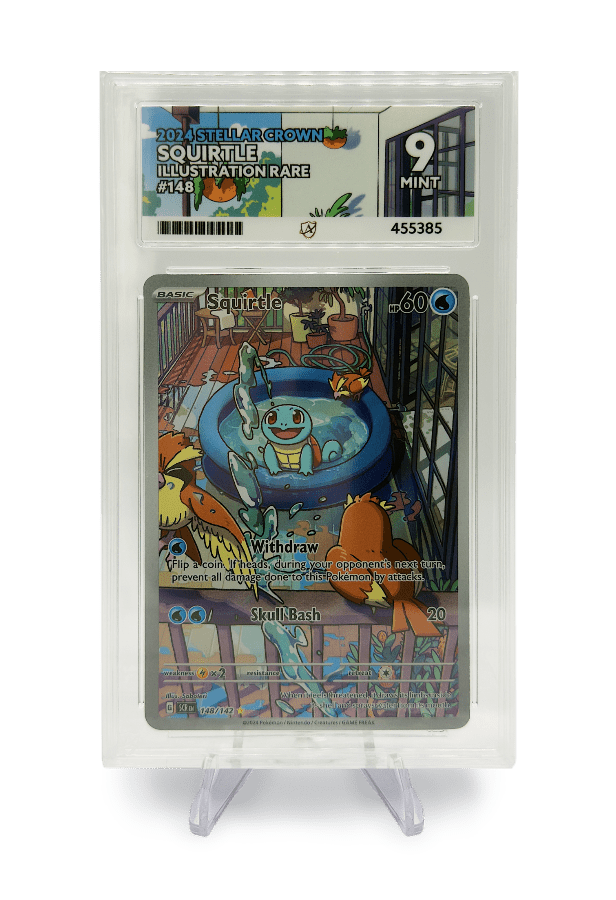 BuyGradedCards SQUIRTLE IR 148/142 ACE MINT 9 - Stellar Crown 2024