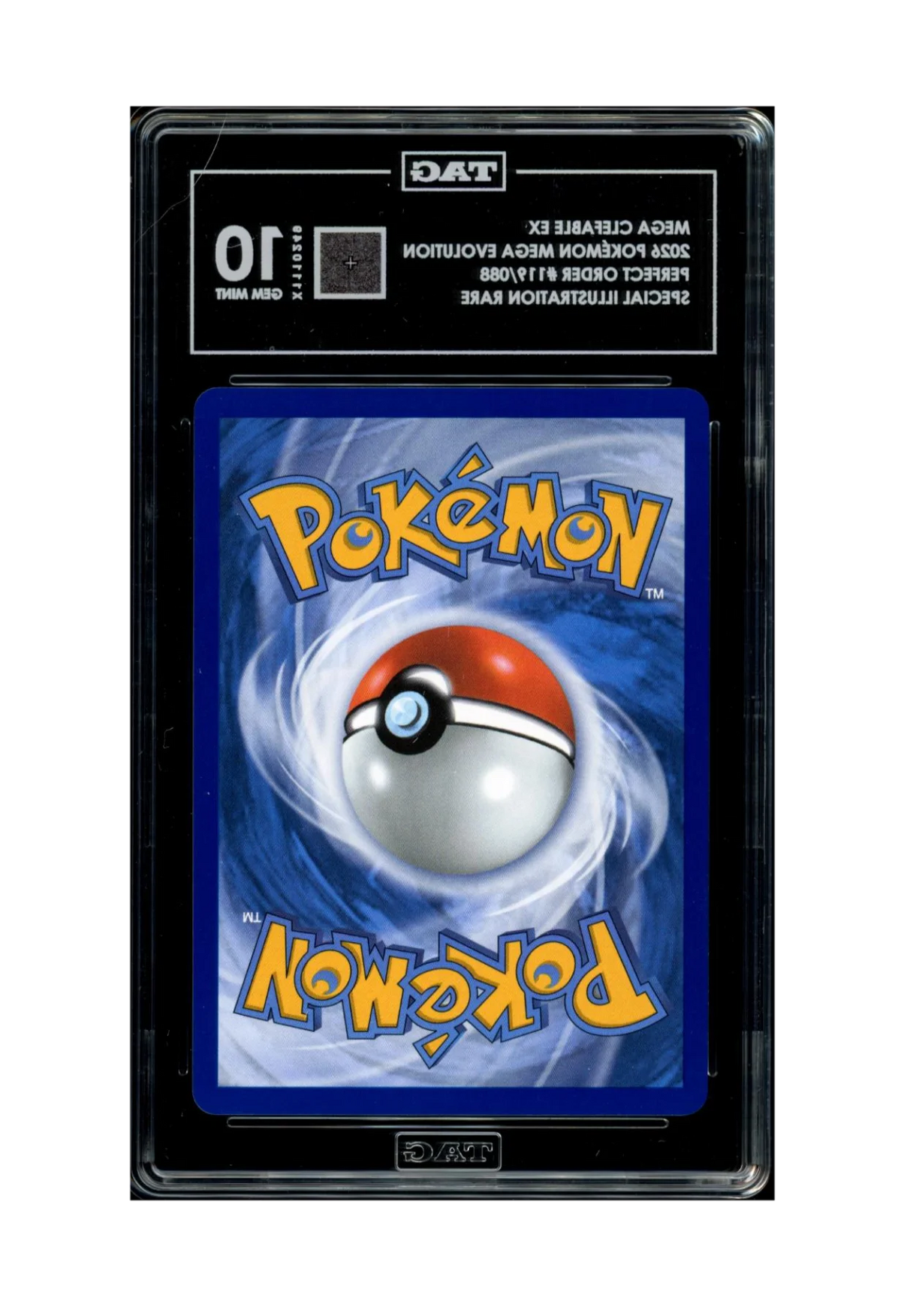 MEGA CLEFABLE EX SIR 119/088 TAG GEM MINT 10 - Perfect Order 2026