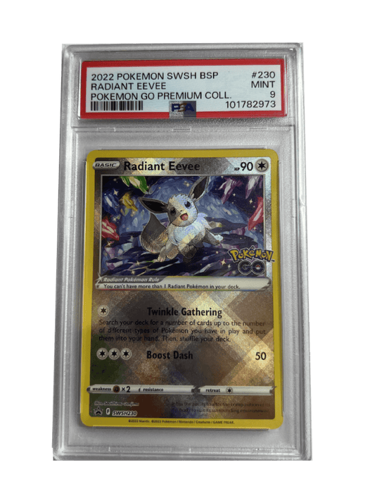 RADIANT EEVEE SWSH230 HOLO MINT 9 front