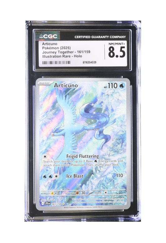 ARTICUNO IR 161/159 CGC NM/MINT+ 8.5 - Journey Together 2025