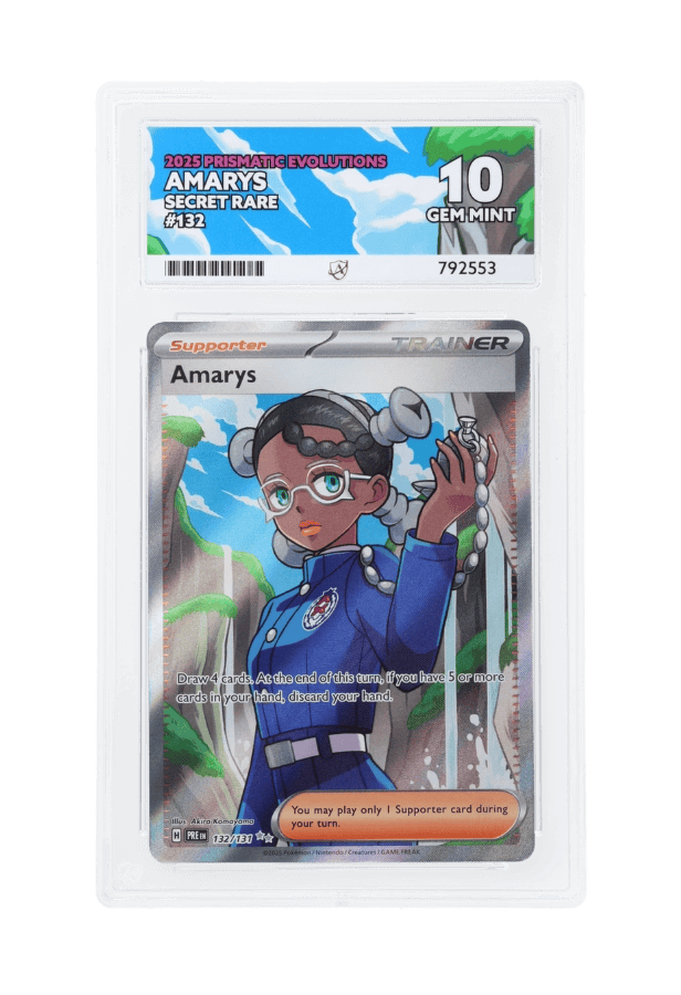 BuyGradedCards AMARYS SR 132/131 ACE GEM MINT 10 - Prismatic Evolutions 2025