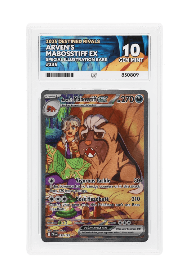BuyGradedCards ARVEN’S MABOSSTIFF EX SIR 235/182 ACE GEM MINT 10 - Destined Rivals 2025