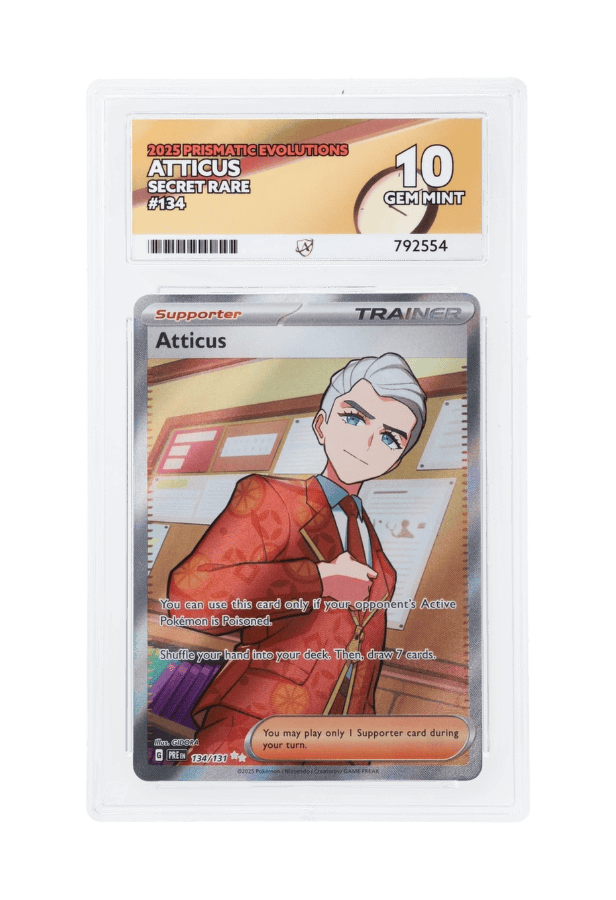 BuyGradedCards ATTICUS SR 134/131 ACE GEM MINT 10 - Prismatic Evolutions 2025