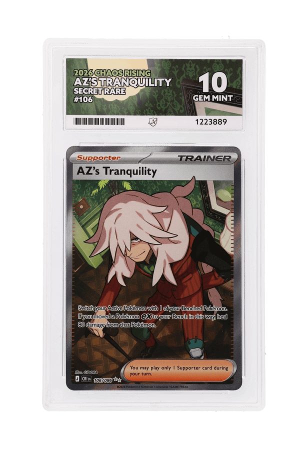 BuyGradedCards AZ’S TRANQUILITY SR 106/086 ACE GEM MINT 10 - Chaos Rising 2026