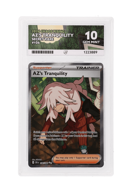 BuyGradedCards AZ’S TRANQUILITY SR 106/086 ACE GEM MINT 10 - Chaos Rising 2026