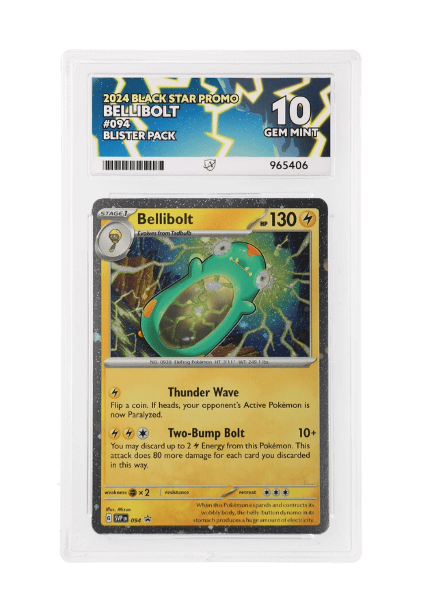 BuyGradedCards BELLIBOLT SVP094 ACE GEM MINT 10 - Blister Pack Black Star Promo 2024