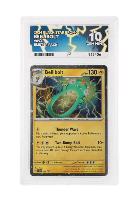 BuyGradedCards BELLIBOLT SVP094 ACE GEM MINT 10 - Blister Pack Black Star Promo 2024