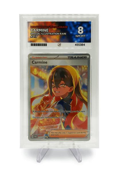 BuyGradedCards CARMINE SIR 217/167 ACE NM-MT 8 - Twilight Masquerade 2024
