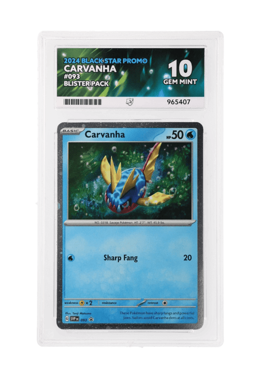 BuyGradedCards CARVANHA SVP093 ACE GEM MINT 10 - Blister Pack Black Star Promo 2024
