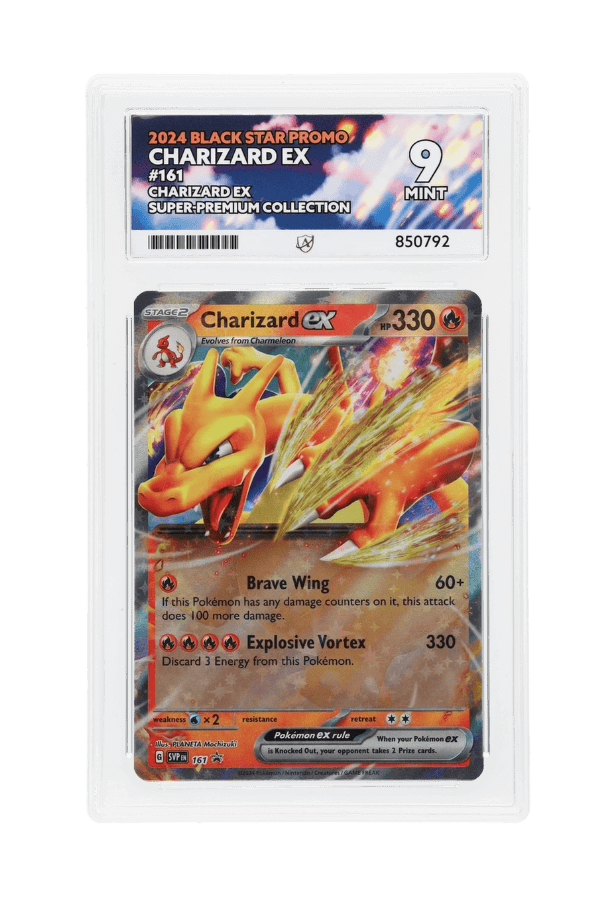 BuyGradedCards CHARIZARD EX SVP161 ACE MINT 9 - 151 Charizard EX Super-Premium Collection Black Star Promo 2024