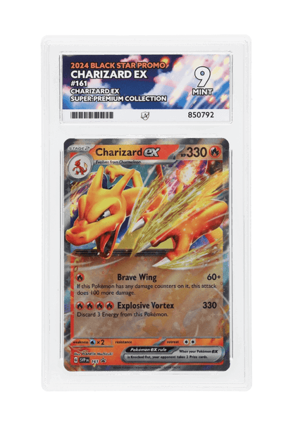 BuyGradedCards CHARIZARD EX SVP161 ACE MINT 9 - 151 Charizard EX Super-Premium Collection Black Star Promo 2024