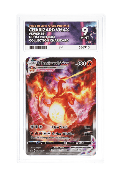 BuyGradedCards CHARIZARD VMAX SWSH261 ACE MINT 9 - Sword & Shield Ultra-Premium Collection Black Star Promo 2022