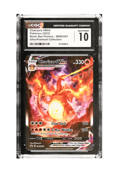 BuyGradedCards CHARIZARD VMAX SWSH261 CGC GEM MINT 10 - Sword & Shield Ultra-Premium Collection Black Star Promo 2022