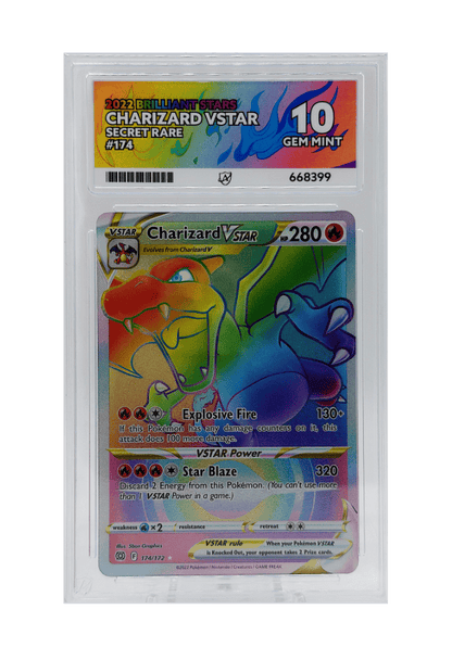 BuyGradedCards CHARIZARD VSTAR SR 174/172 ACE GEM MINT 10 - Brilliant Stars 2022