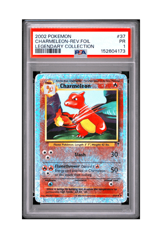 BuyGradedCards CHARMELEON REVERSE HOLO 37/110 PSA PR 1 - Pokemon Legendary Collection 2002