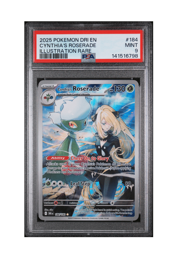 BuyGradedCards CYNTHIA’S ROSERADE IR 184/182 PSA MINT 9 - Destined Rivals 2025