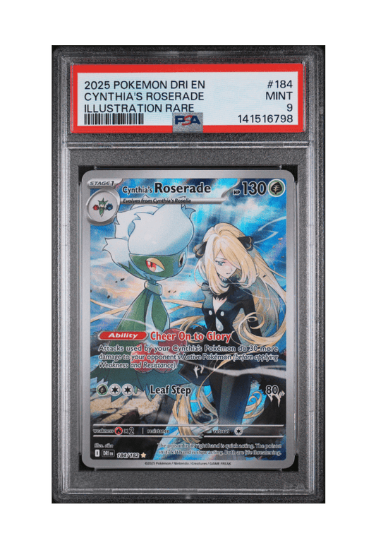 BuyGradedCards CYNTHIA’S ROSERADE IR 184/182 PSA MINT 9 - Destined Rivals 2025