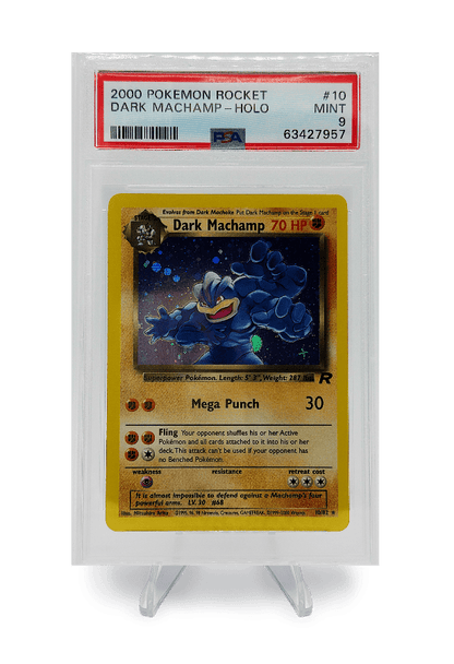BuyGradedCards DARK MACHAMP HOLO 10/82 PSA MINT 9 - Pokemon Team Rocket 2000