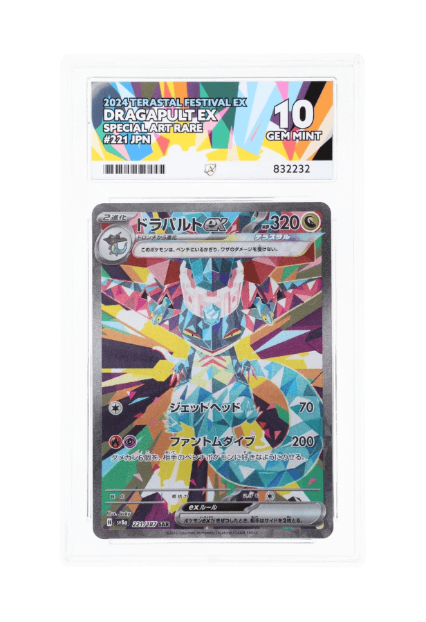 BuyGradedCards DRAGAPULT EX SAR 221/187 ACE GEM MINT 10 - Terastal Festival EX 2024