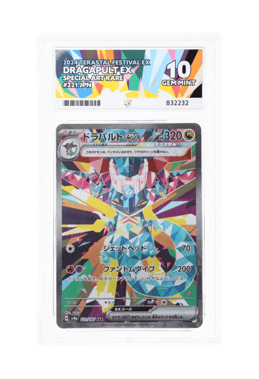 BuyGradedCards DRAGAPULT EX SAR 221/187 ACE GEM MINT 10 - Terastal Festival EX 2024