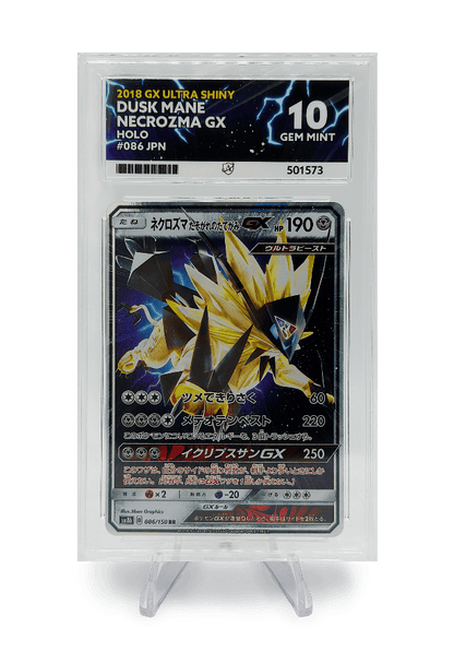 BuyGradedCards DUSK MANE NECROZMA GX 086/150 ACE GEM MINT 10 - GX Ultra Shiny 2018