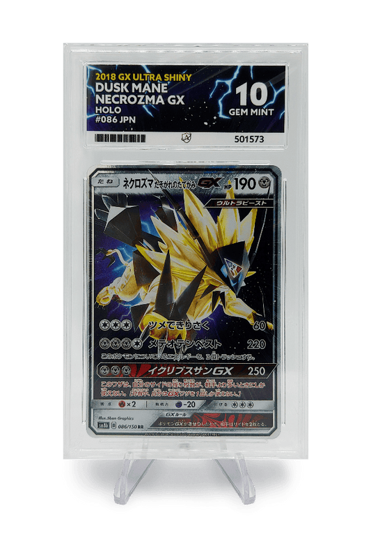 BuyGradedCards DUSK MANE NECROZMA GX 086/150 ACE GEM MINT 10 - GX Ultra Shiny 2018