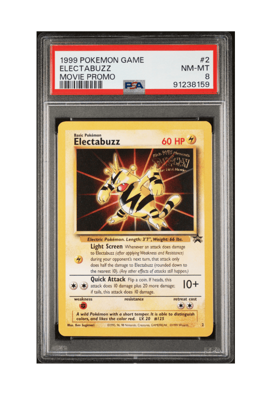 BuyGradedCards ELECTABUZZ 2 PSA NM-MT 8 - Pokemon The First Movie Promo 1999