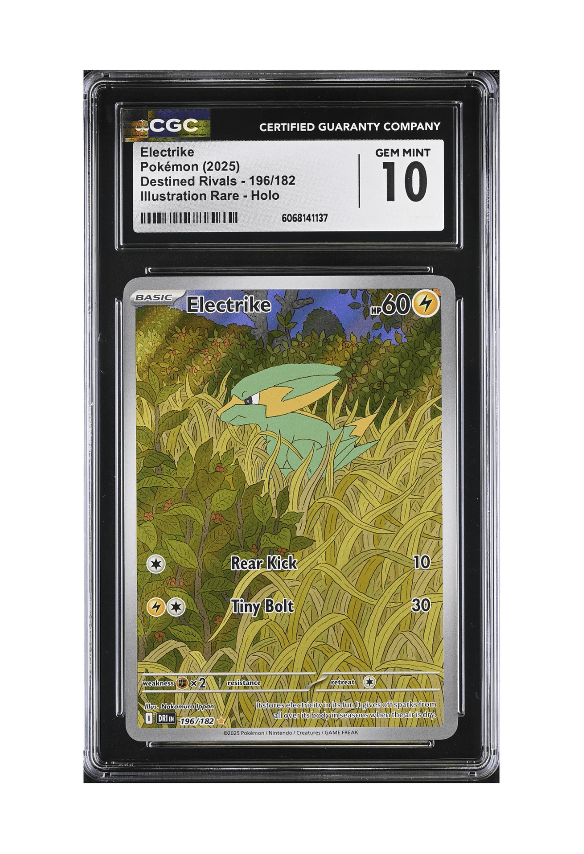 BuyGradedCards ELECTRIKE IR 196/182 CGC GEM MINT 10 - Destined Rivals 2025