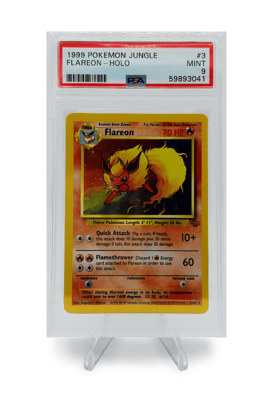 BuyGradedCards FLAREON HOLO 3/64 PSA MINT 9 - Pokemon Jungle 1999