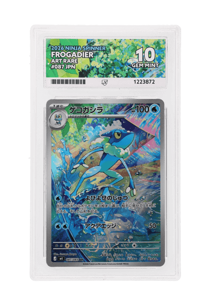 BuyGradedCards FROGADIER AR 087/083 ACE GEM MINT 10 - Ninja Spinner 2026