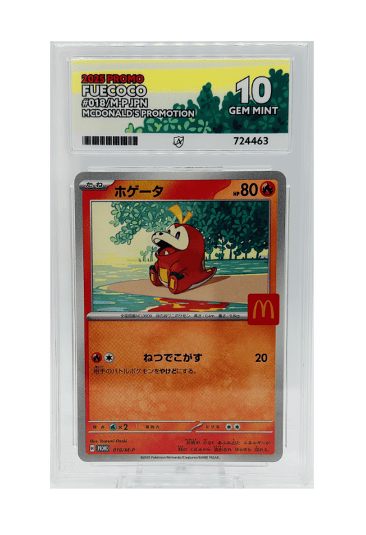 TAG Prestine 10, Pop 1 Japanese Fuecoco 018/M-P McDonald's Promo TAG Prestine 10, Pop 1 Japanese Fuecoco 018/M-P McDonald's Promo