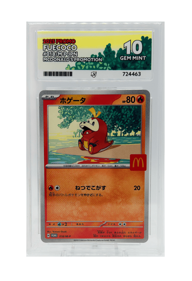 BuyGradedCards FUECOCO PROMO 018/M-P ACE GEM MINT 10 - Pokemon Japanese McDonalds Promo 2025