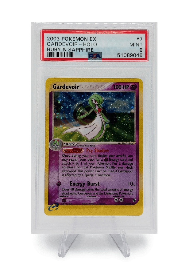 BuyGradedCards GARDEVOIR HOLO 7/109 PSA MINT 9 - Pokemon EX Ruby & Sapphire 2003