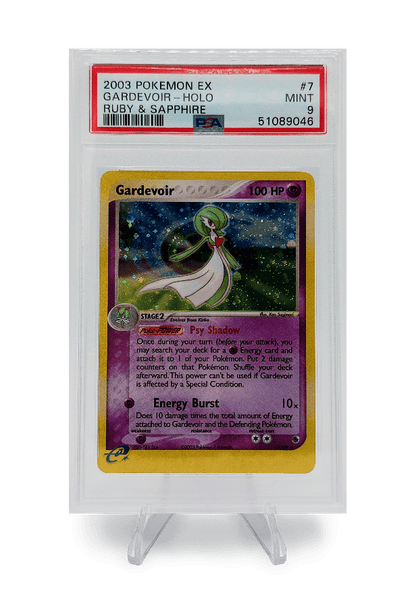 BuyGradedCards GARDEVOIR HOLO 7/109 PSA MINT 9 - Pokemon EX Ruby & Sapphire 2003
