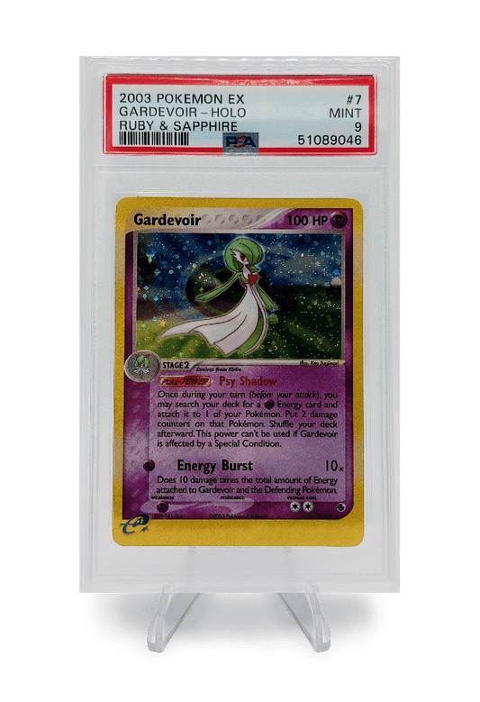 BuyGradedCards GARDEVOIR HOLO 7/109 PSA MINT 9 - Pokemon EX Ruby & Sapphire 2003