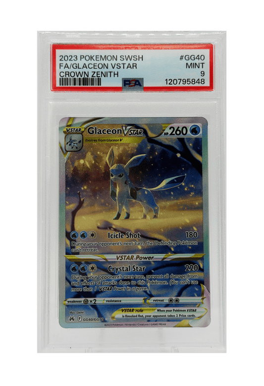 BuyGradedCards GLACEON VSTAR GG40/GG70 PSA MINT 9 - Crown Zenith 2023