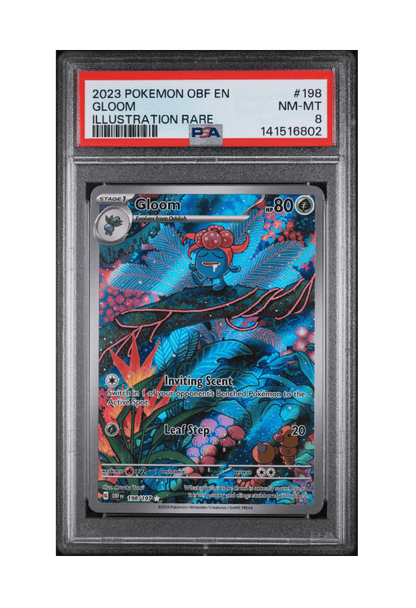 BuyGradedCards GLOOM IR 198/197 PSA NM-MT 8 - Obsidian Flames 2023