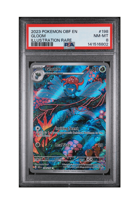BuyGradedCards GLOOM IR 198/197 PSA NM-MT 8 - Obsidian Flames 2023