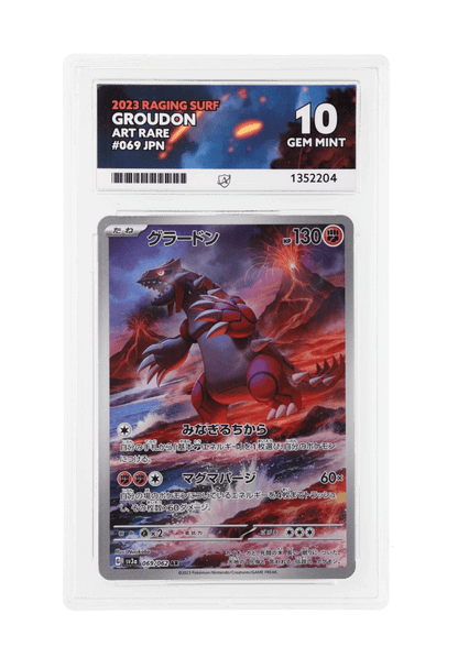 BuyGradedCards GROUDON AR 069/062 ACE GEM MINT 10 - Raging Surf 2023