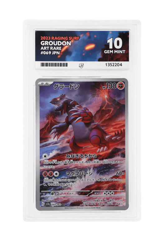 BuyGradedCards GROUDON AR 069/062 ACE GEM MINT 10 - Raging Surf 2023