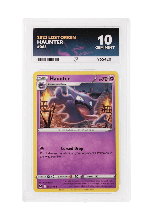 BuyGradedCards HAUNTER 065/196 ACE GEM MINT 10 - Lost Origin 2022