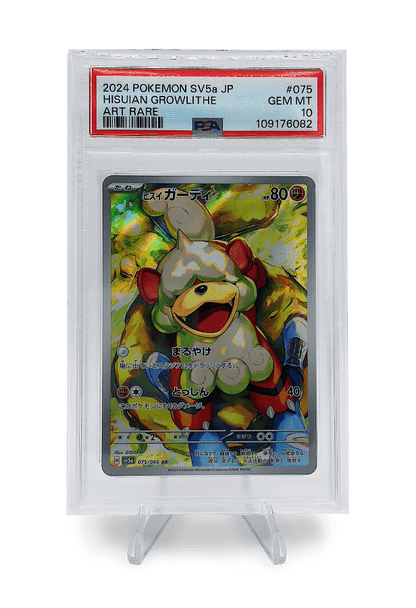 BuyGradedCards HISUIAN GROWLITHE AR 075/066 PSA GEM MINT 10 - Crimson Haze 2024